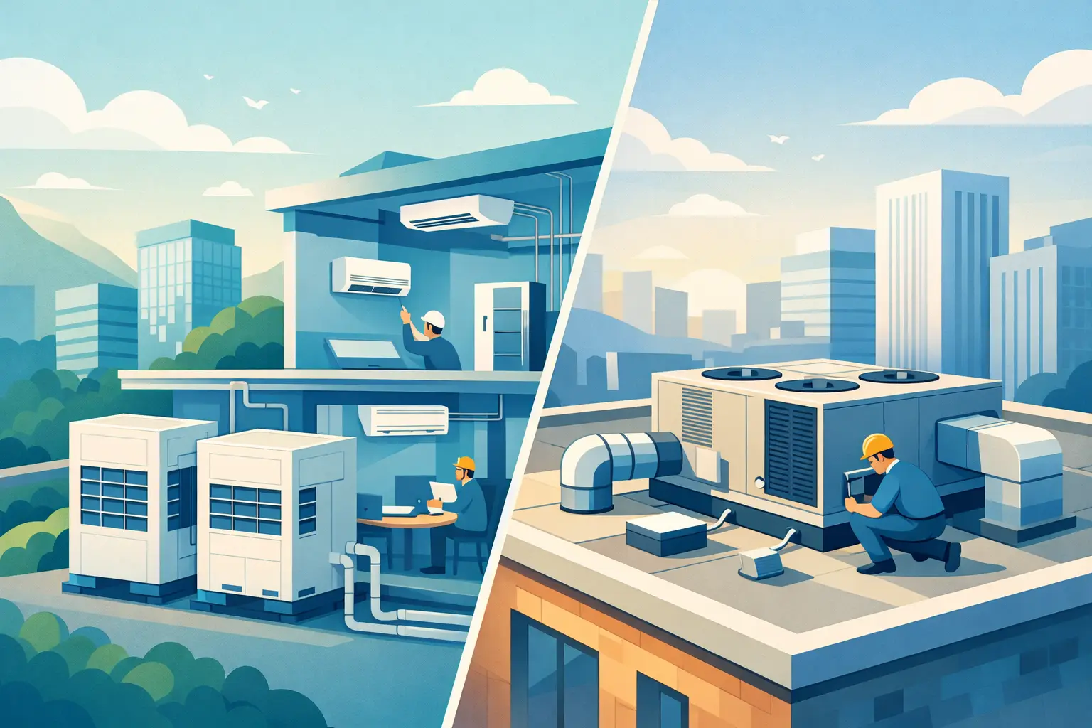 VRF vs Rooftop Air Conditioning